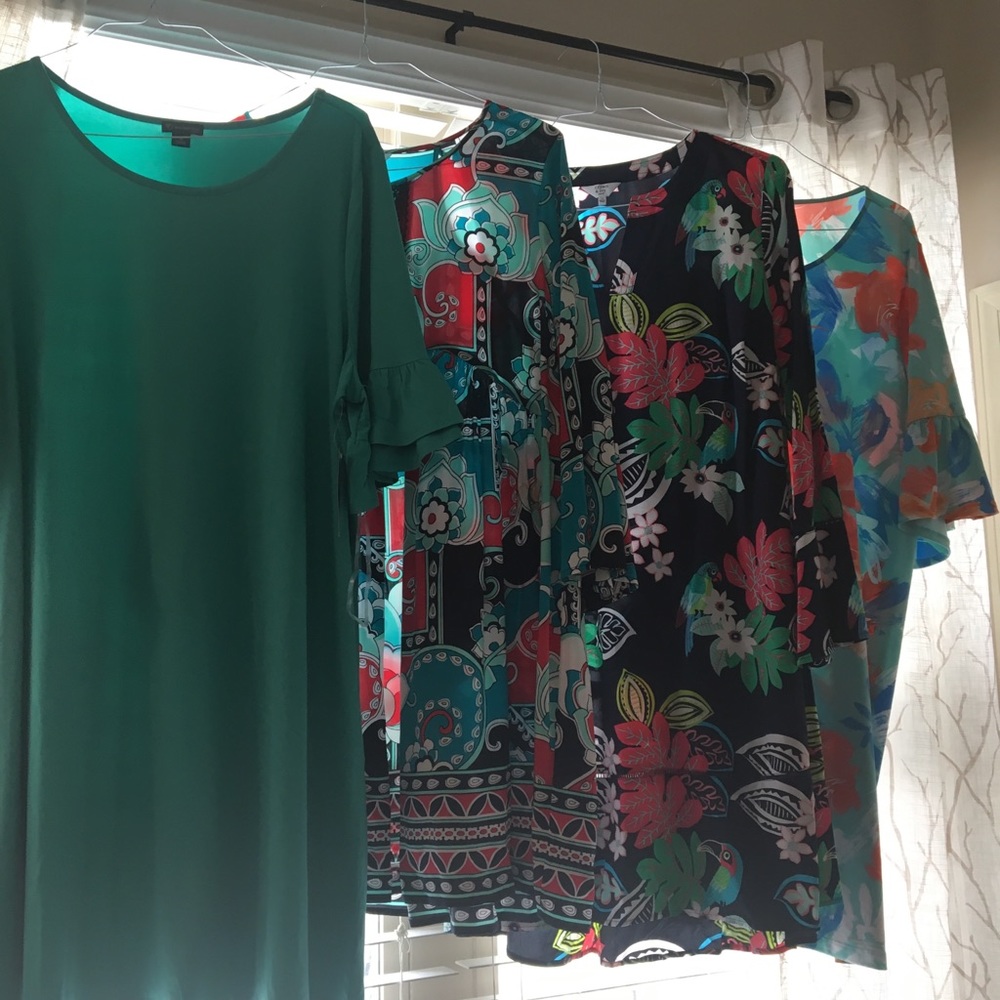 Crown and Ivy dress lot with 1 being NWT. Size 1x